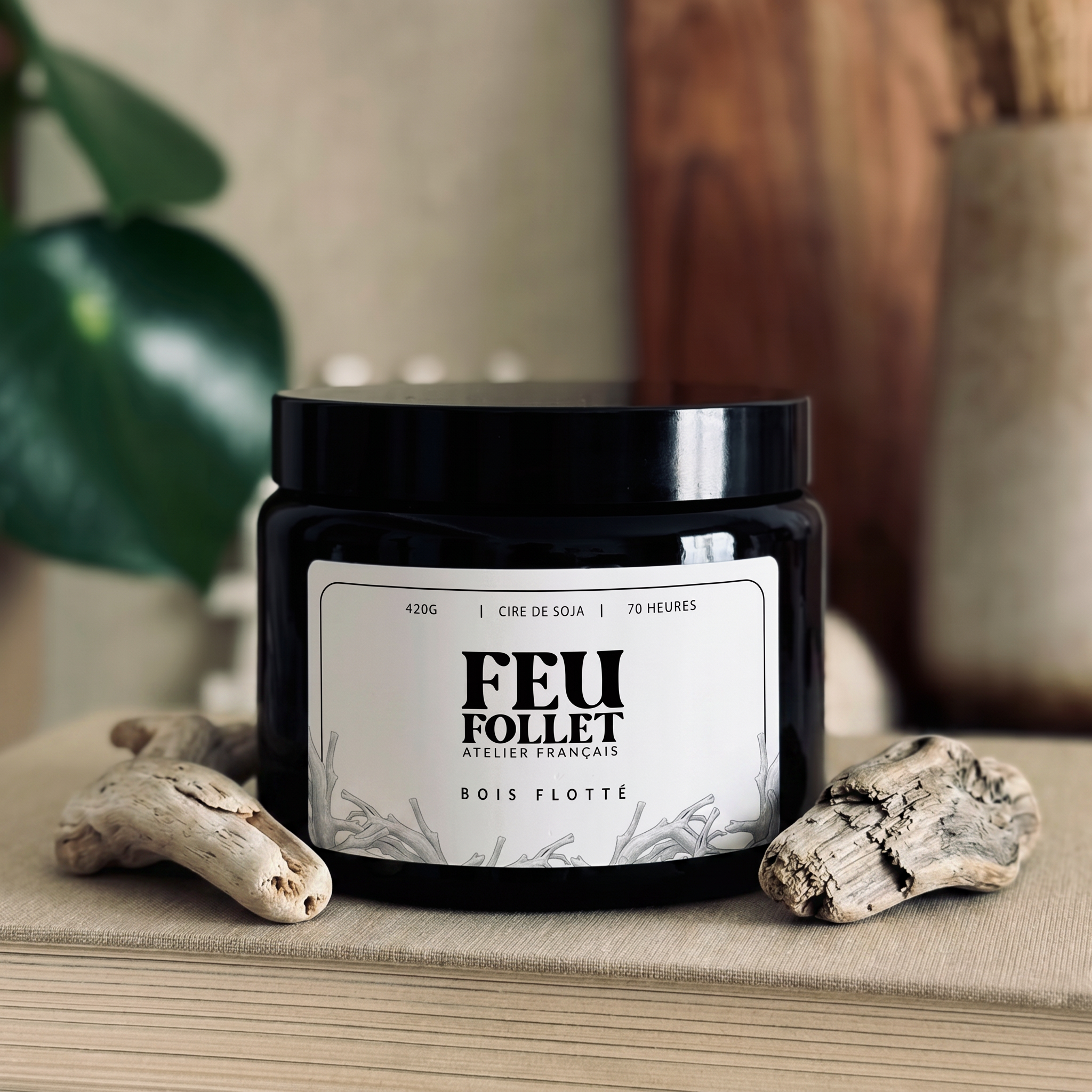 Bougie parfumée - Bois flotté